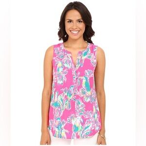 Lilly Pulitzer Pink Floral Top
